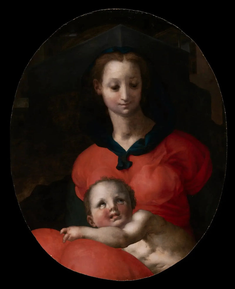 Virgen con el Niño, conocida como Madonna del Libro - Pontormo