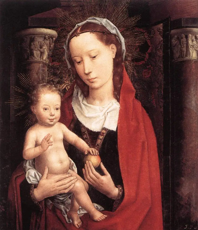 Virgen con el Niño de pie - Hans Memling