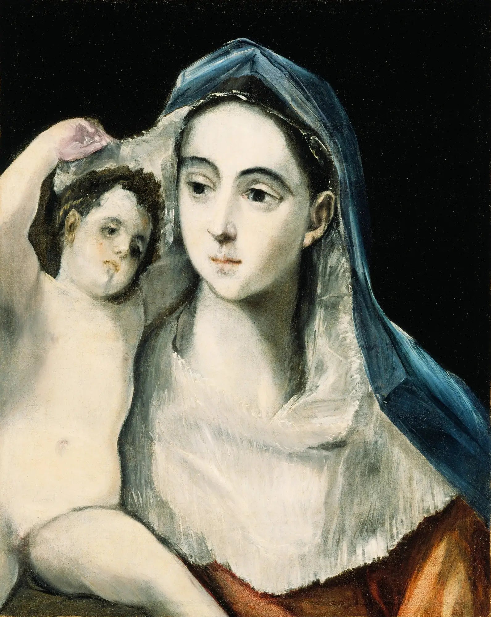 Vierge à l'Enfant - El Greco image 1 tableau peint à l’huile sur toile