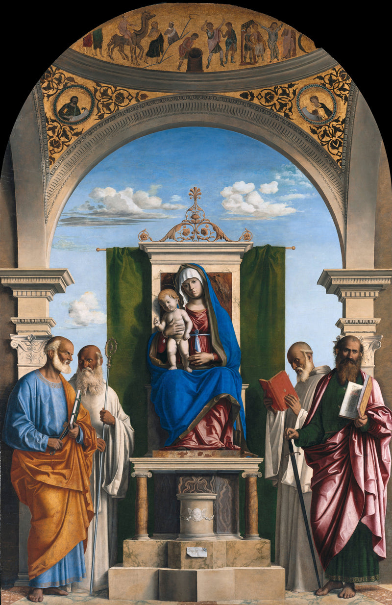Virgen con el Niño rodeada de santos - Cima da Conegliano