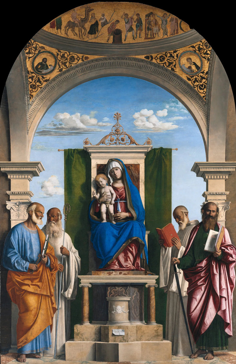 Virgen con el Niño rodeada de santos - Cima da Conegliano