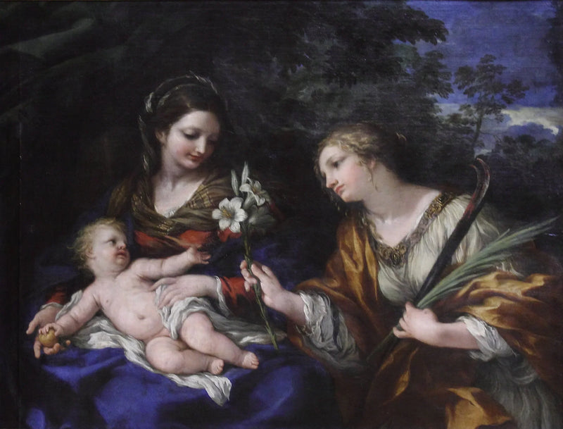 Virgen con el Niño y Santa Martina - Pietro da Cortona