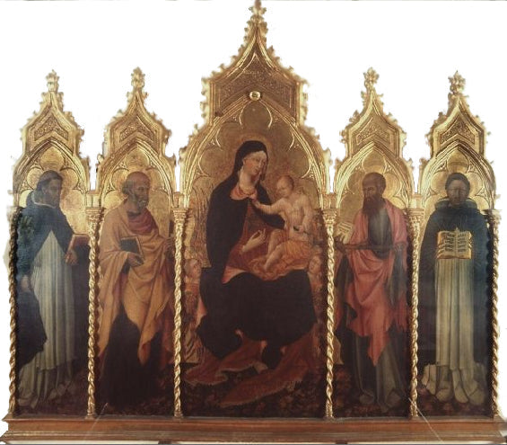 Virgen con el Niño y santos - Giovanni di Paolo