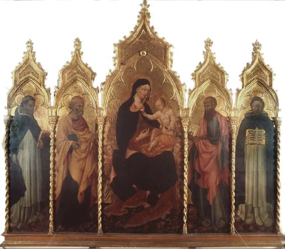 Virgen con el Niño y santos - Giovanni di Paolo