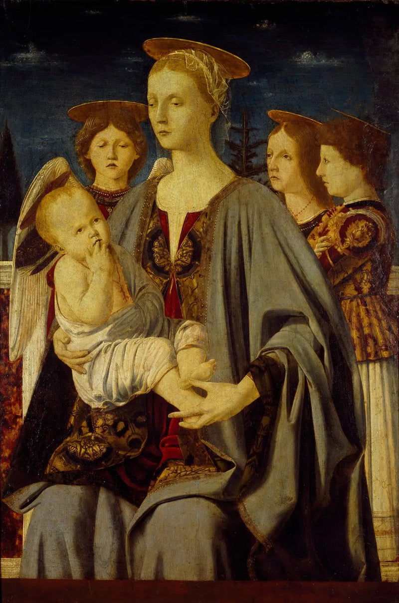 Virgen con el Niño y tres ángeles - Piero della Francesca