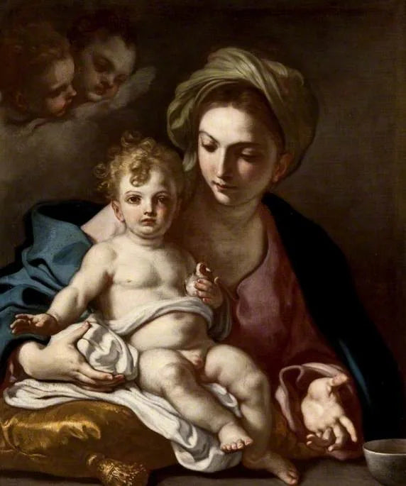 Virgen con el Niño - Francesco Solimena