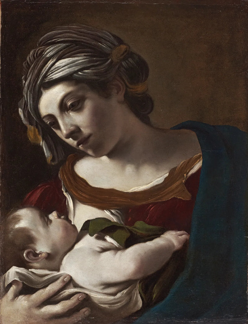 Virgen con el Niño - Guercino