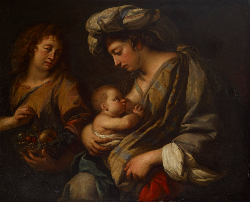 Virgen con el Niño - Guercino