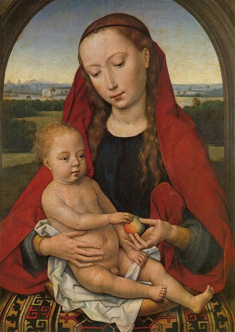 Virgen con el Niño. - Hans Memling