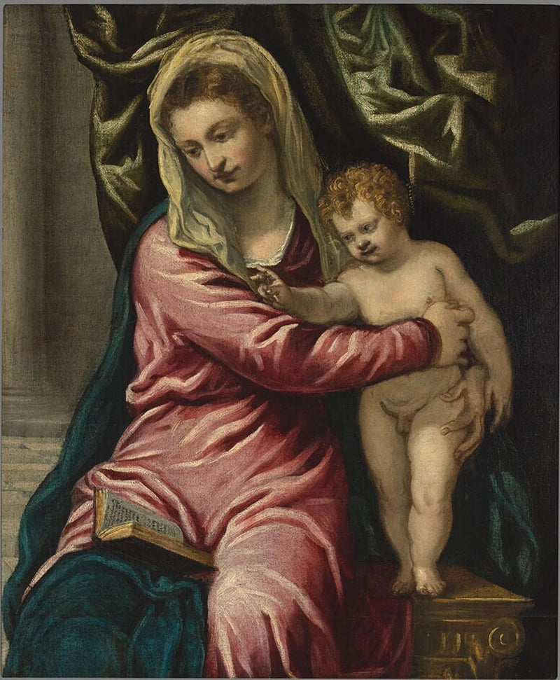 Virgen con el Niño - Jacopo Tintoretto