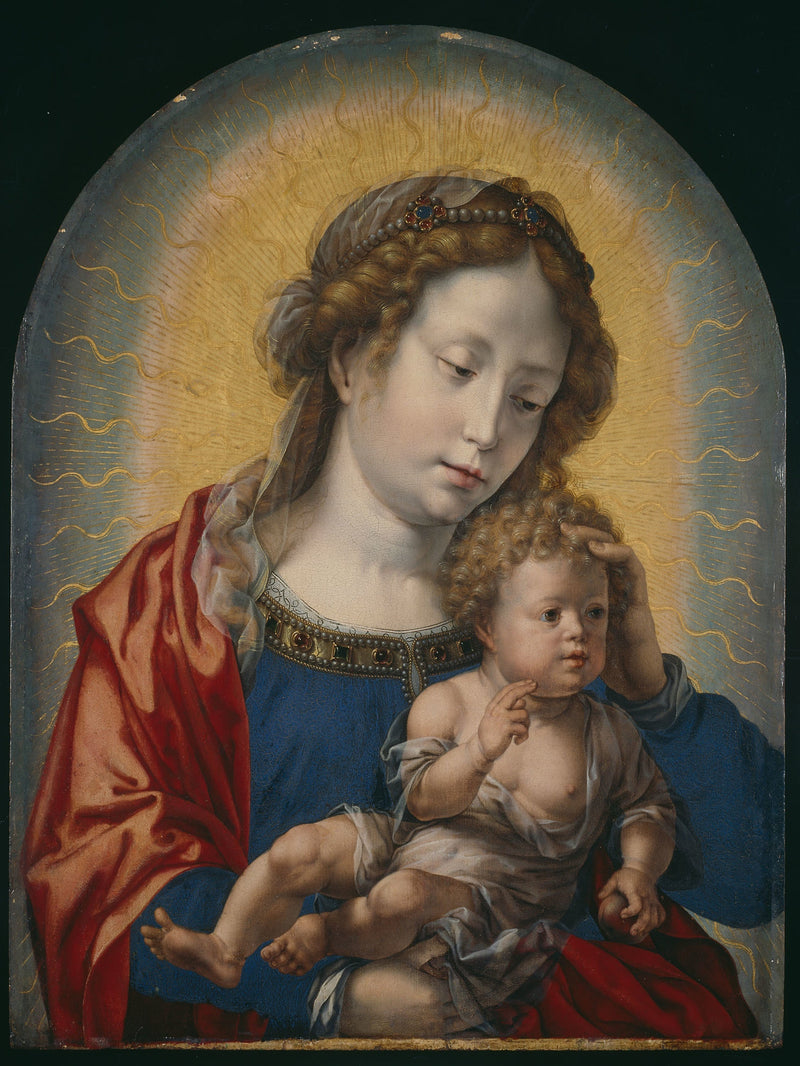 Virgen con el niño - Jan Gossaert