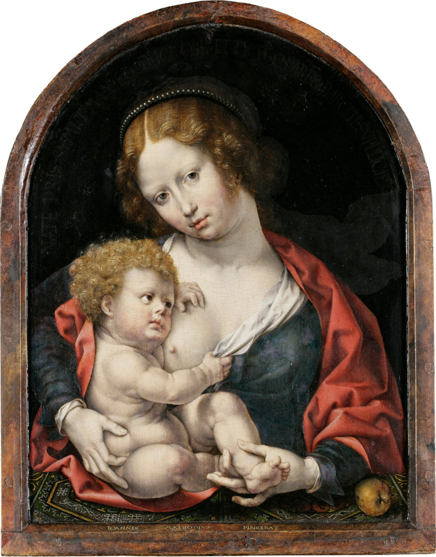Virgen con el niño - Jan Gossaert
