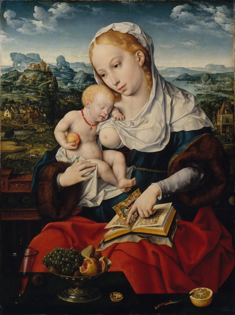 Virgen con el Niño. - Joos van Cleve