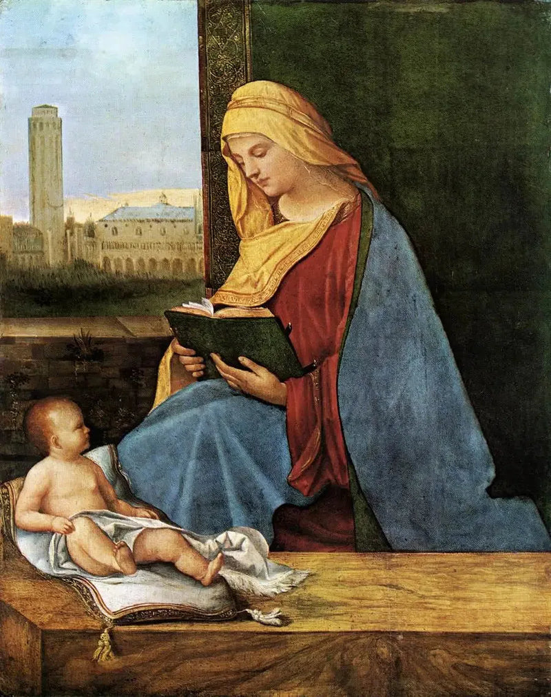 Virgen con el Niño leyendo - Giorgione