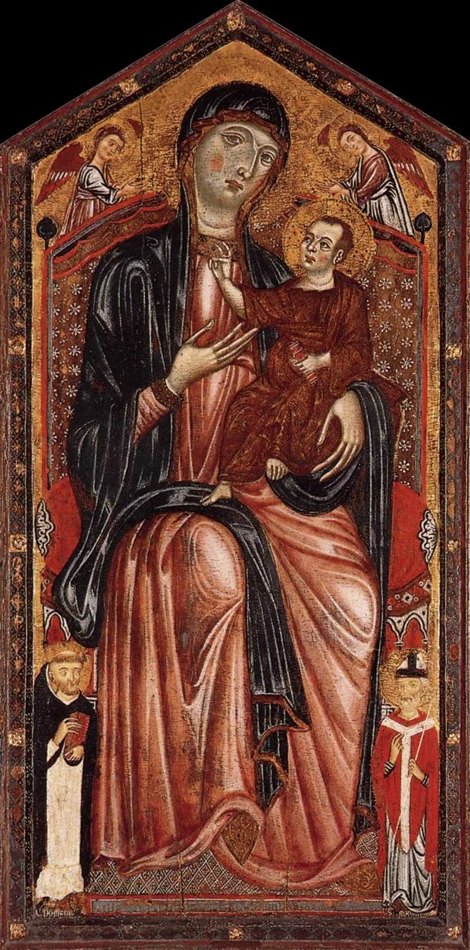 Virgen con el Niño - Maestro de la Magdalena