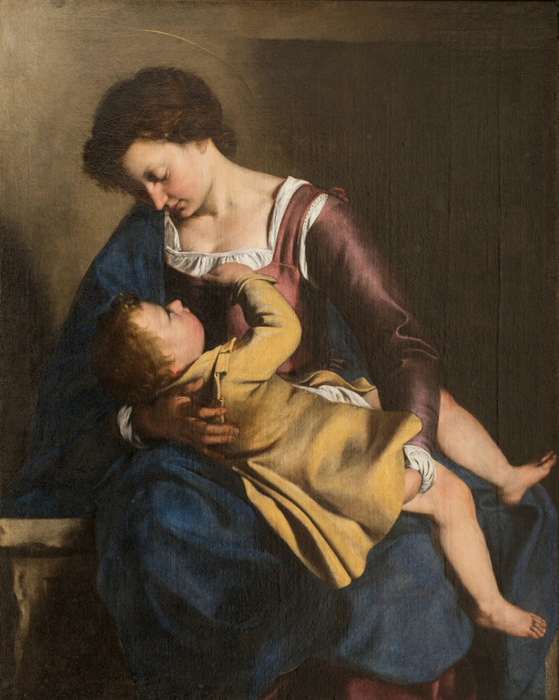 Virgen con el Niño - Orazio Gentileschi