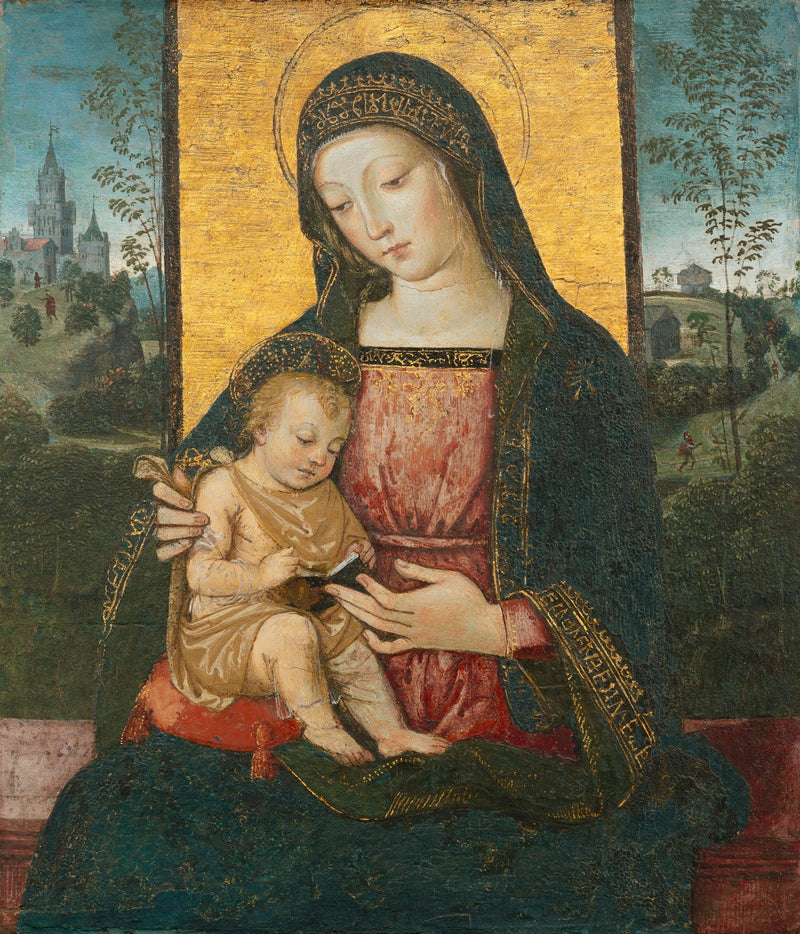 Virgen con el Niño - Pinturicchio