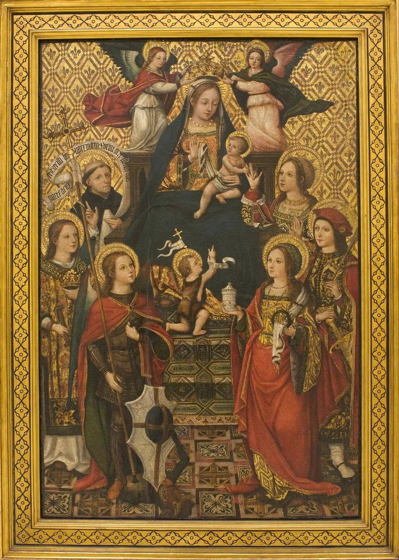 Virgen con el Niño, Santos y Ángeles - Vicente Masip