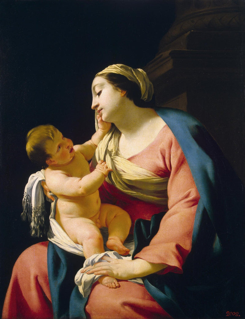 Virgen con el Niño - Simon Vouet