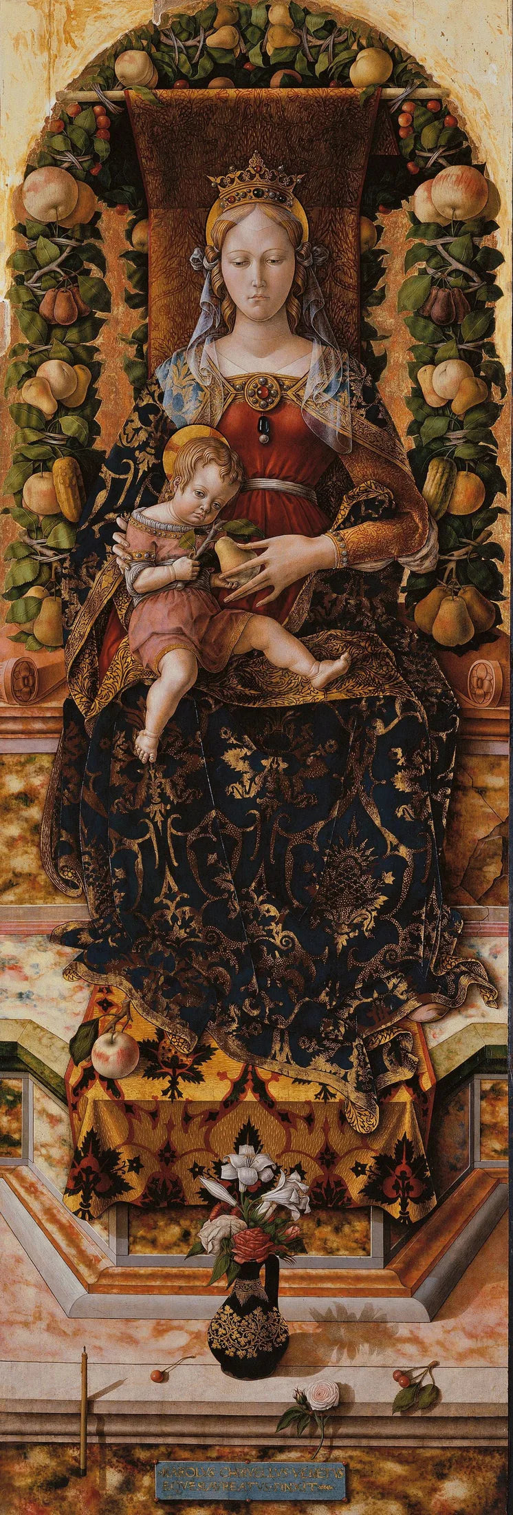 Virgen con candelabro - Carlo Crivelli