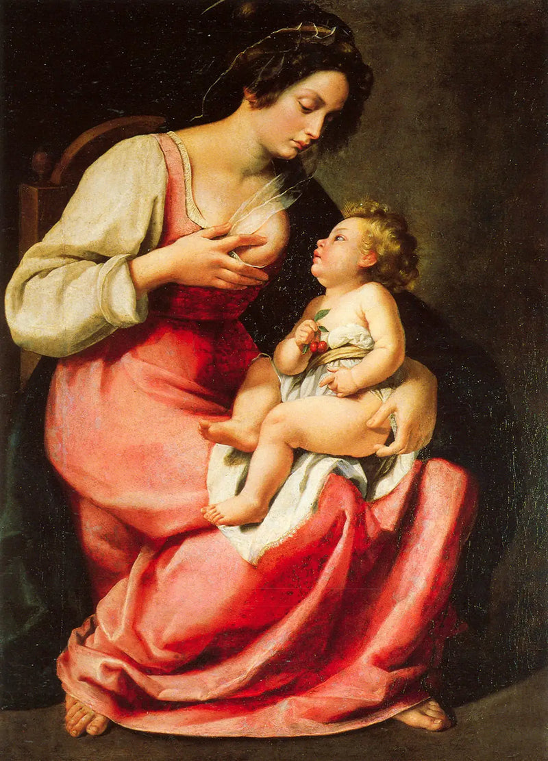 Virgen con el Niño - Artemisia Gentileschi