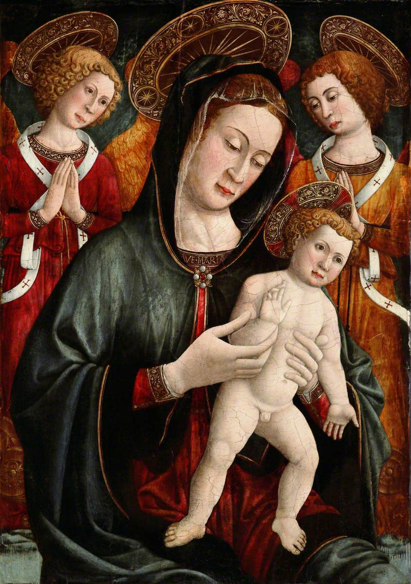 Virgen con el Niño y ángeles - Giovanni Francesco da Rimini