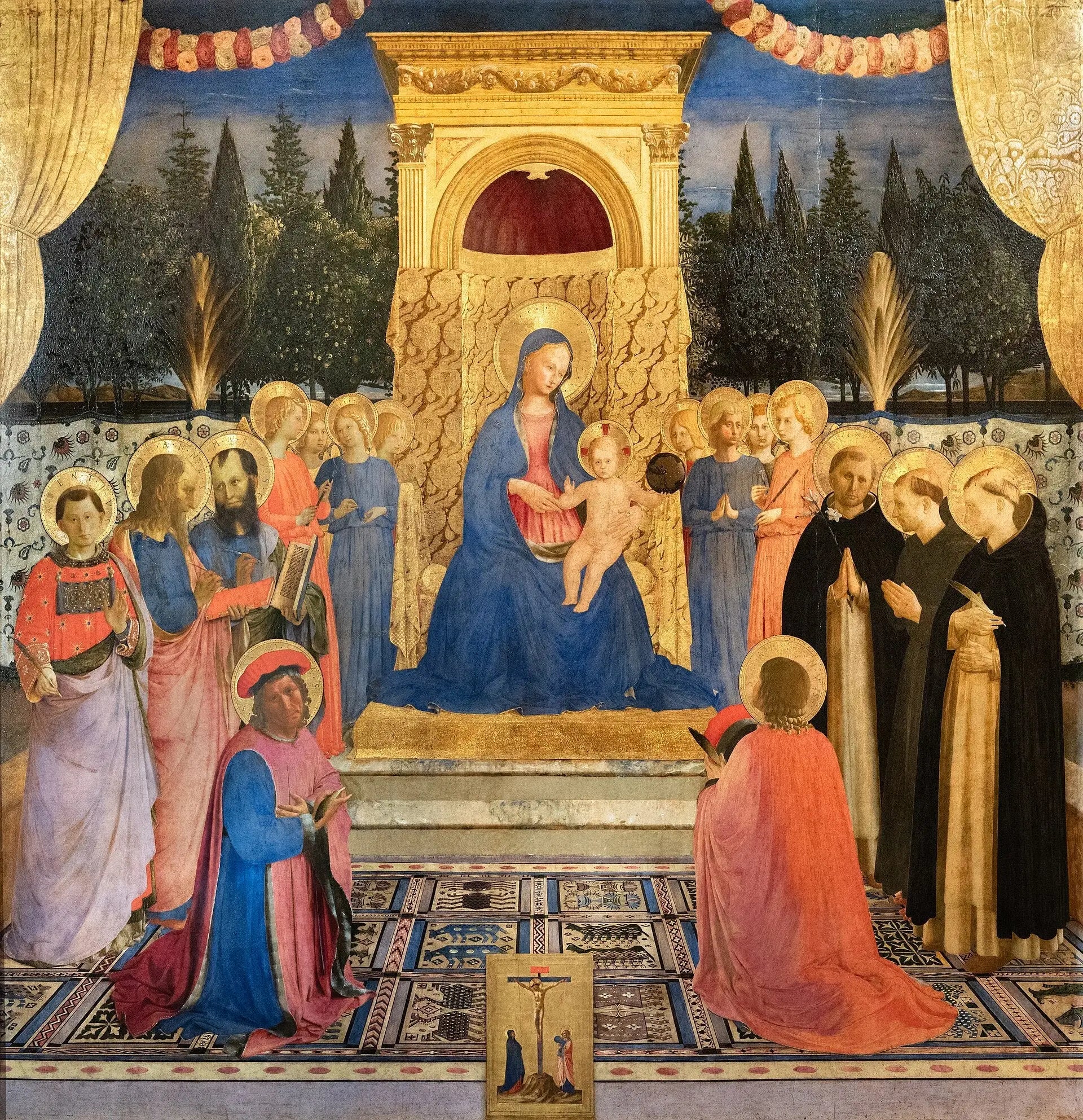 Vierge à l’Enfant avec des saints - Fra Angelico - Alpha Reproduction