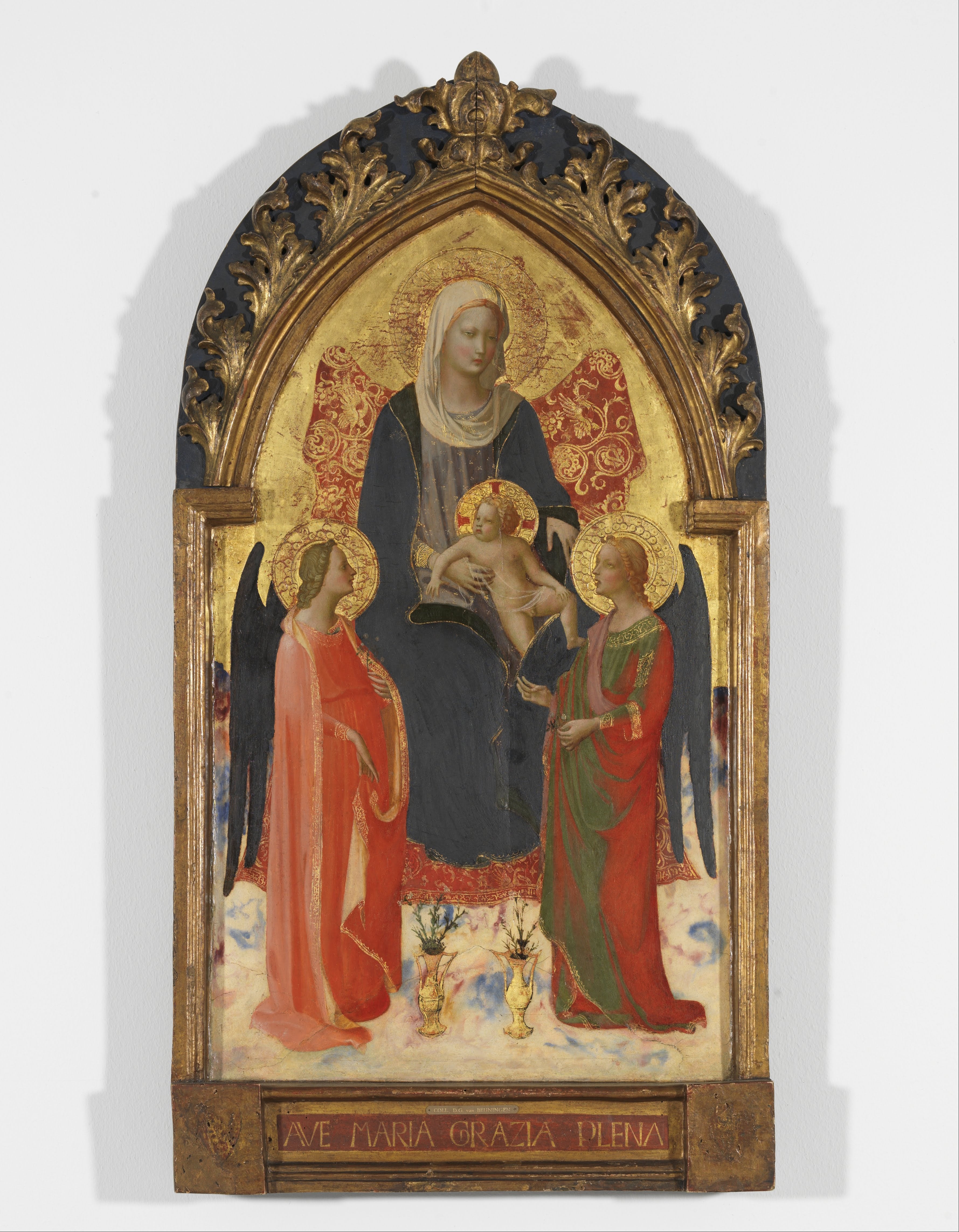 Vierge à l’enfant avec deux anges - Fra Angelico - Alpha Reproduction
