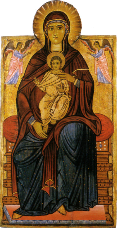 Vierge à l’Enfant avec deux anges - Master of the Bigallo Crucifix - Alpha Reproduction