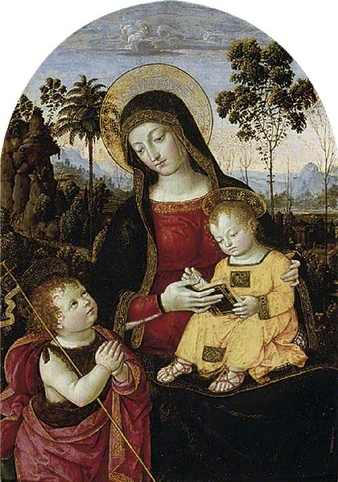 Virgen con el Niño y San Juan Bautista - Pinturicchio