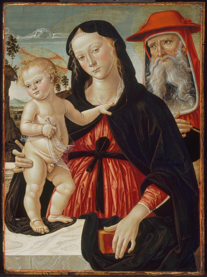 Virgen con el Niño y san Jerónimo - Pinturicchio