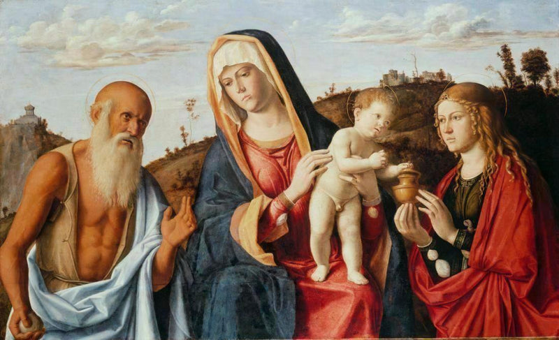 Virgen con el Niño entre los santos Jerónimo y María Magdalena - Cima da Conegliano