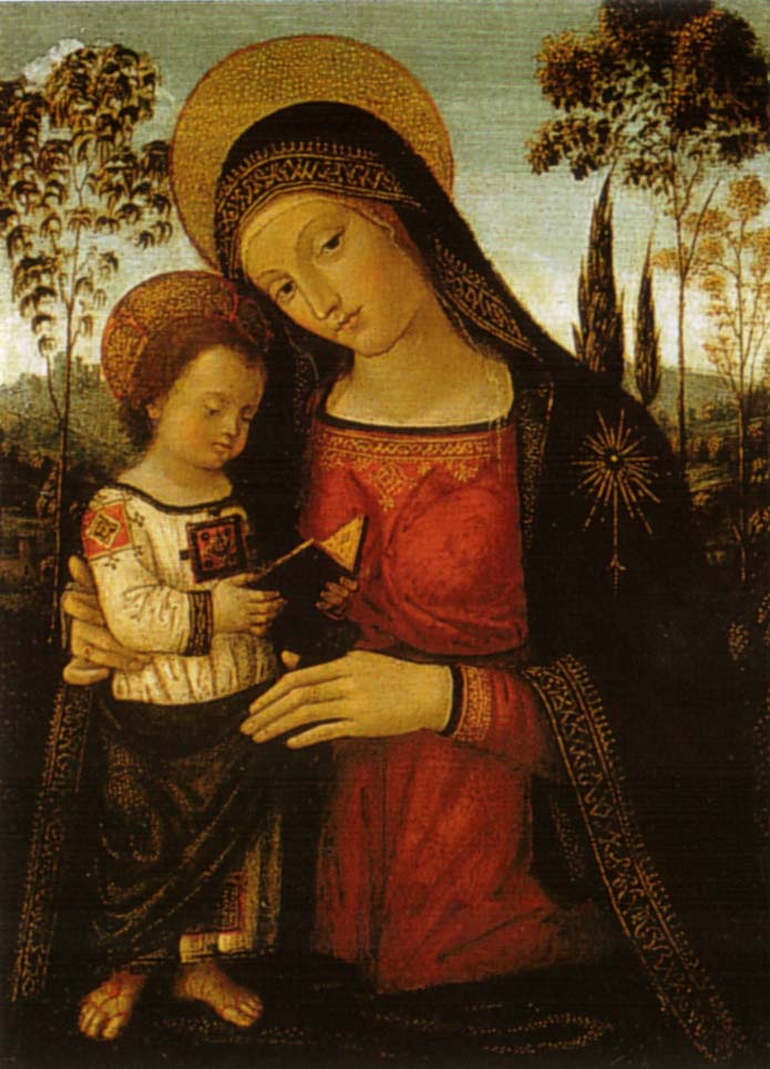 Virgen con el Niño - Pinturicchio