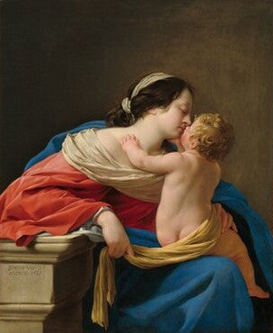 Virgen con el Niño - Simon Vouet