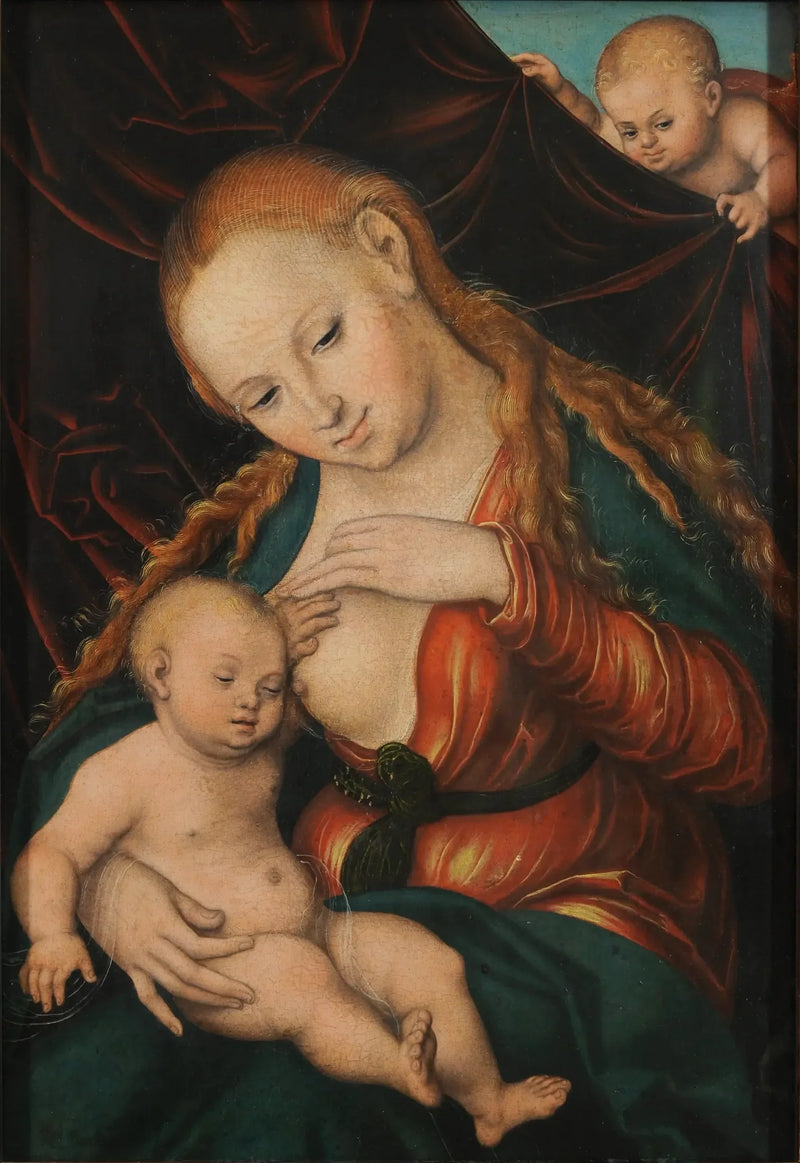 Virgen amamantando al niño - Lucas Cranach el Viejo