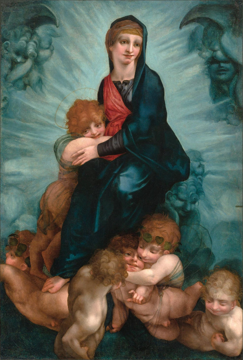 Virgen con Ángeles - Rosso Fiorentino