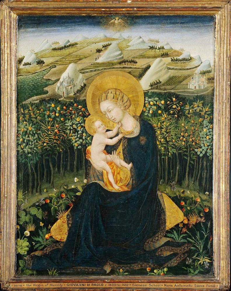 Virgen de la humildad - Giovanni di Paolo