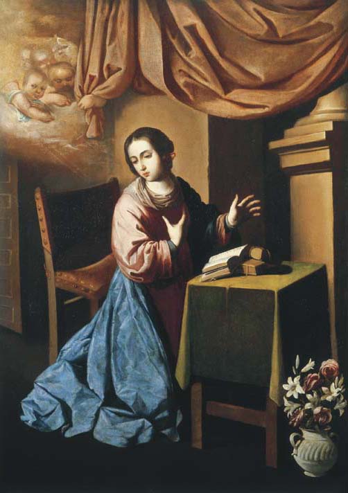 Virgen de la Anunciación - Francisco de Zurbarán