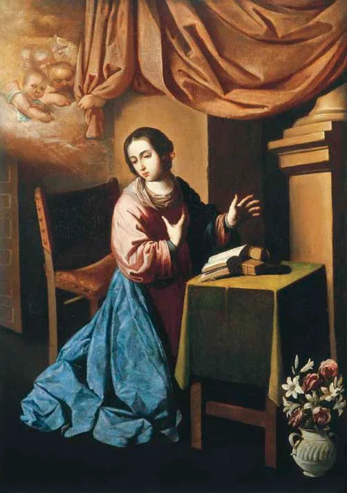 Virgen de la Anunciación - Francisco de Zurbarán