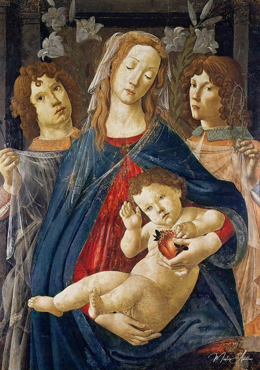 Vierge de la grenade - Sandro Botticelli - Reproductions de tableaux et peintures haut de gamme