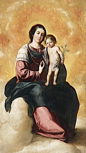 Virgen del Rosario - Francisco de Zurbarán