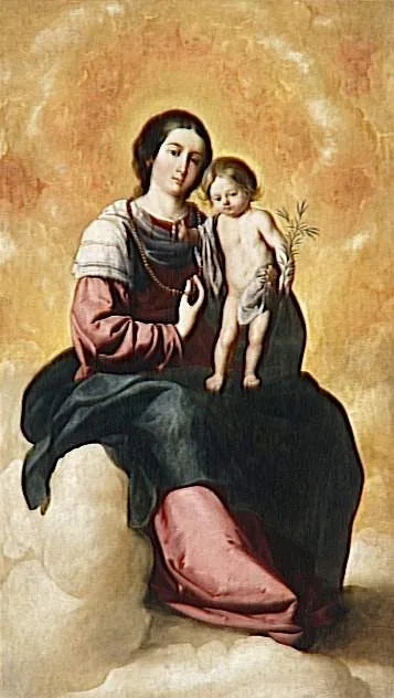 Virgen del Rosario - Francisco de Zurbarán