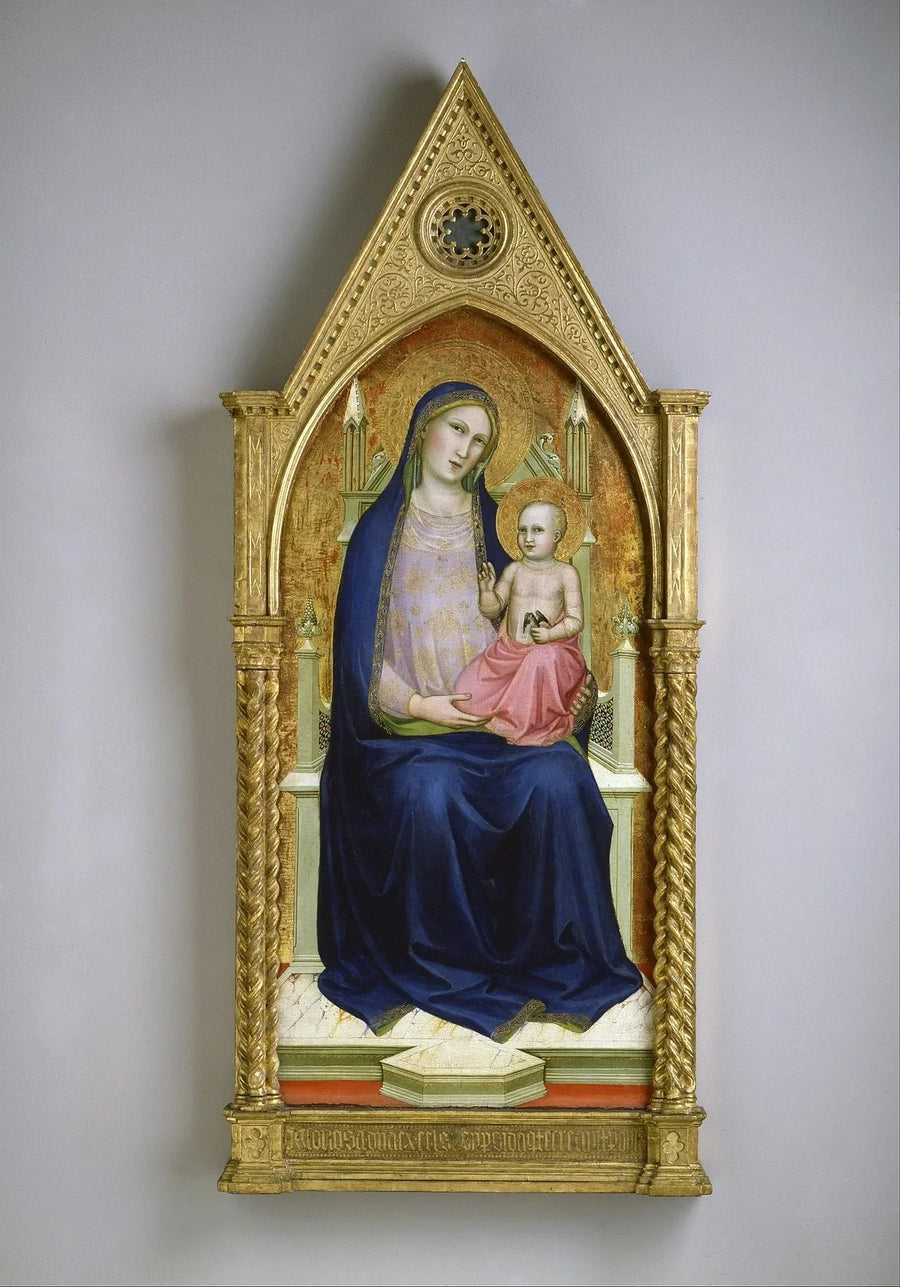 Virgen en Majestad (extracto de un retablo en diez partes) - Lorenzo Monaco