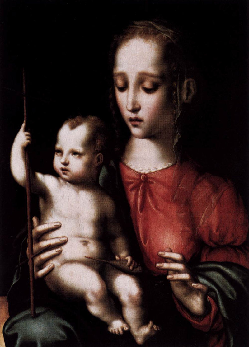 Virgen y Niño con huso - Luis de Morales