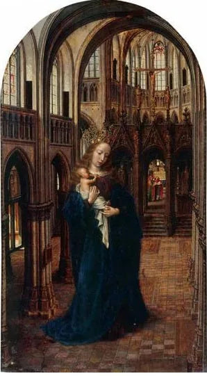 Virgen y Niño en la Iglesia - Jan Gossaert