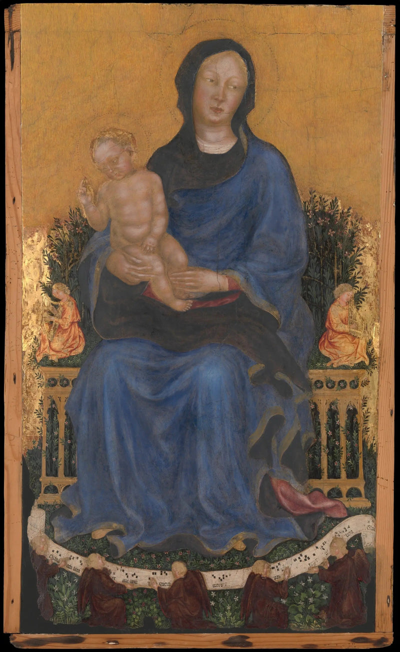 Virgen y el Niño con ángeles - Gentile da Fabriano
