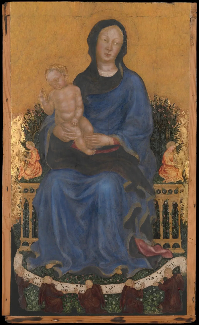 Virgen y el Niño con ángeles - Gentile da Fabriano