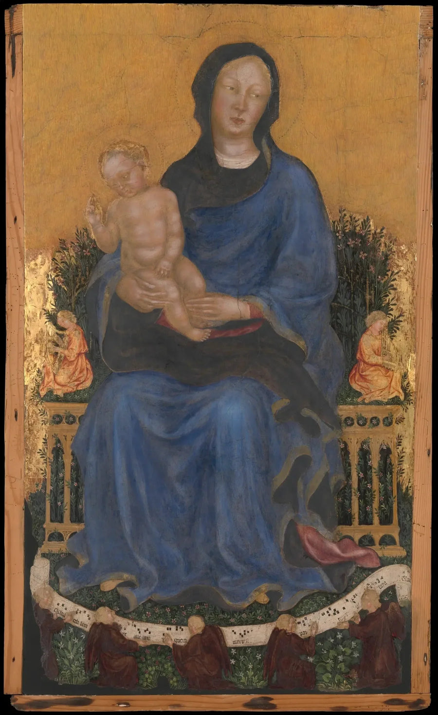 Virgen y el Niño con ángeles - Gentile da Fabriano
