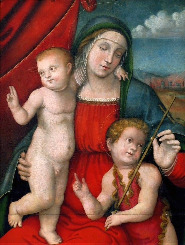 Virgen y el Niño con san Juan Bautista. - Francesco Francia