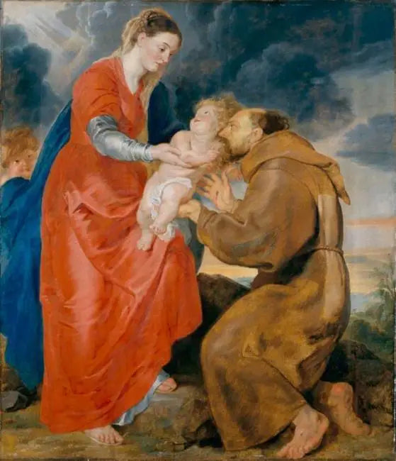 Virgen que presenta al Niño Jesús a san Francisco de Asís - Peter Paul Rubens